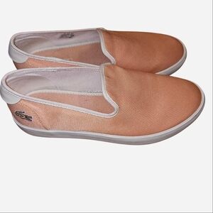 Lacoste Orange Slip-On Sneakers
